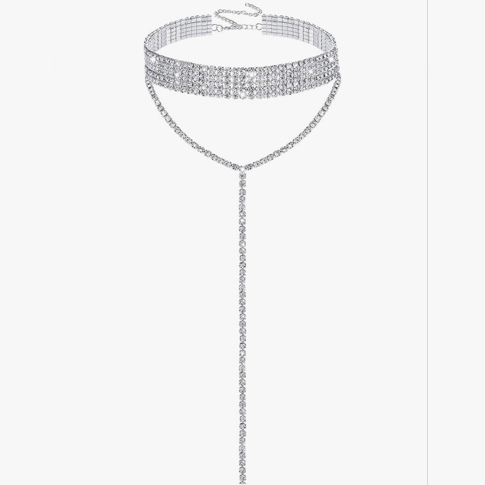 Elegant Silver Choker Necklace